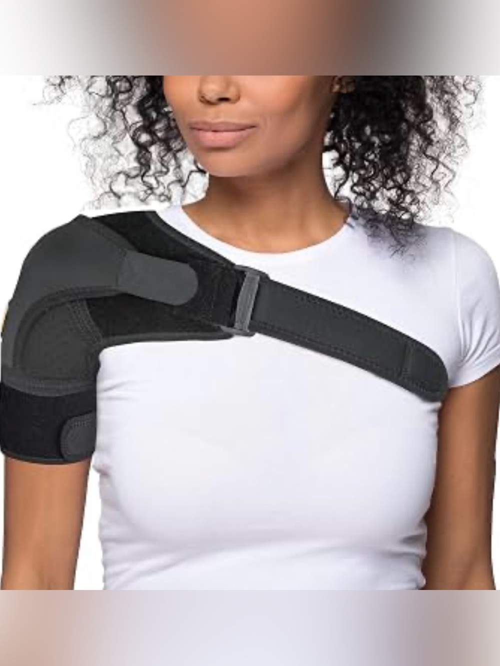 Adjustable Black Shoulder Brace Support Strap